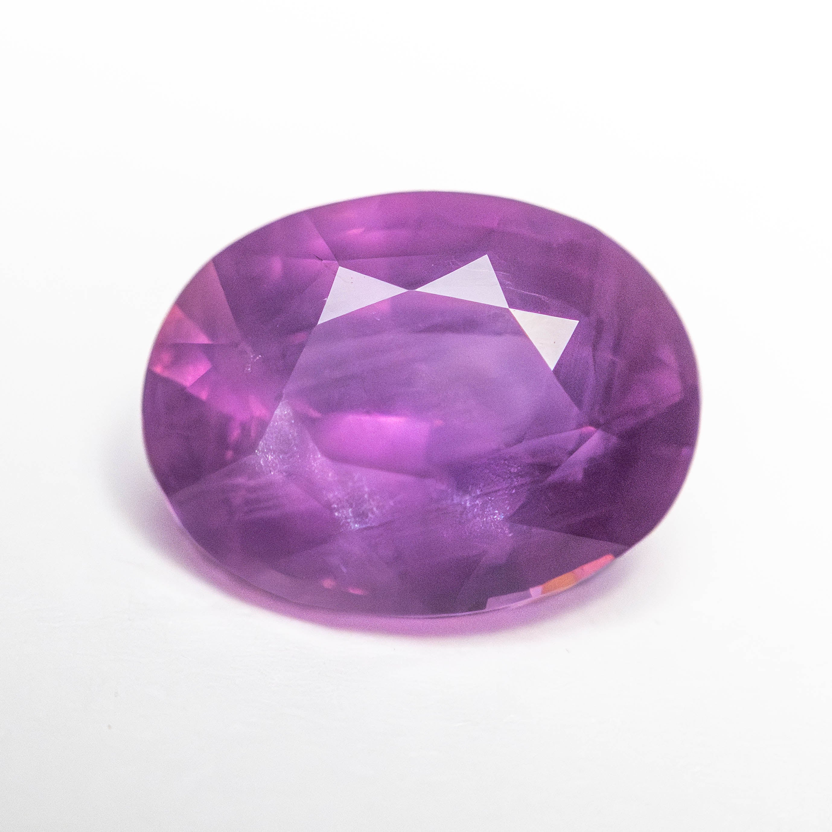 Purple Brilliant Sapphire - 3.56ct Oval - Foe & Dear