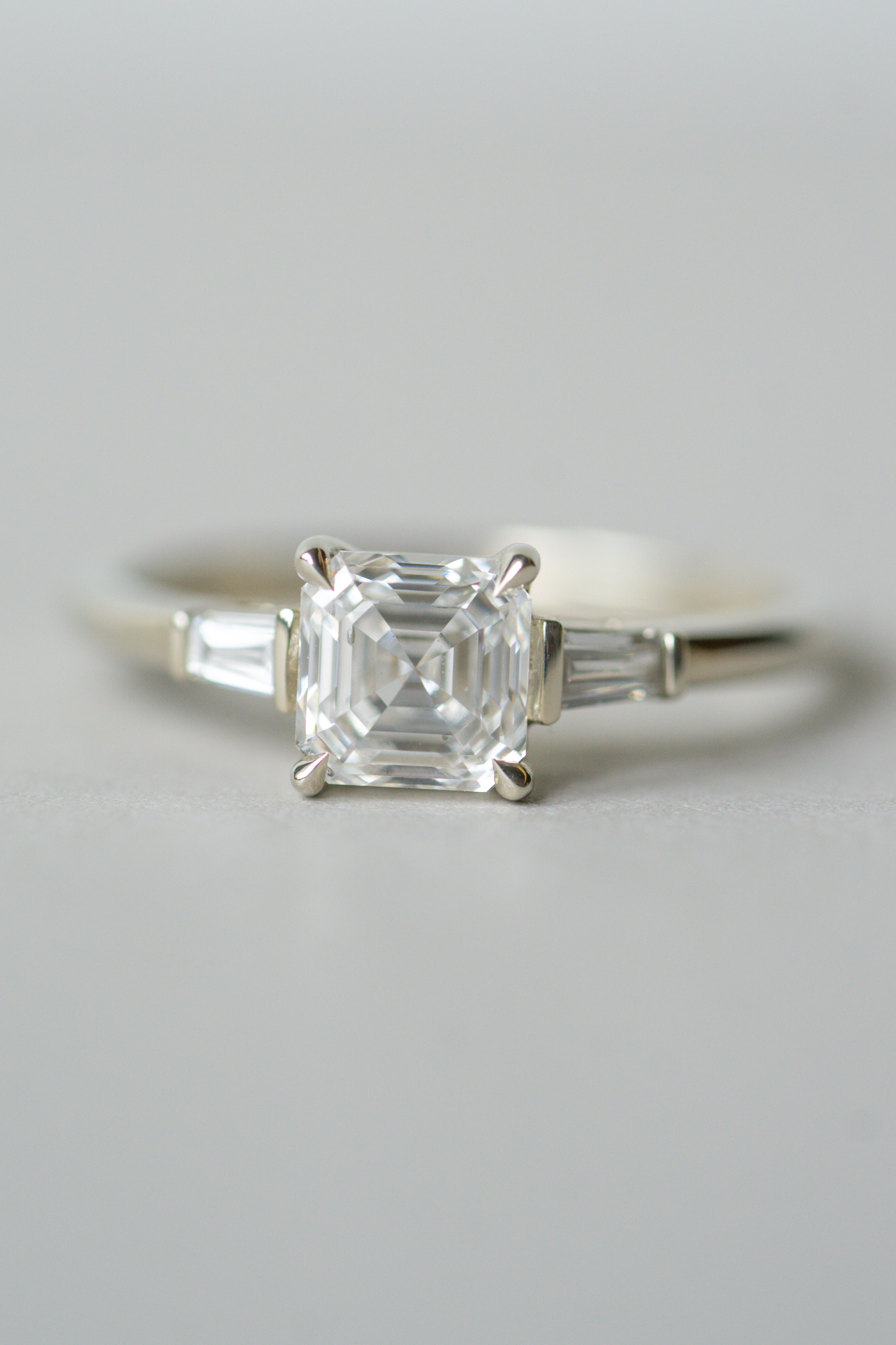Keiko Ring -  1.24ct White Asscher Cut Lab Diamond *ready-to-ship - Foe & Dear