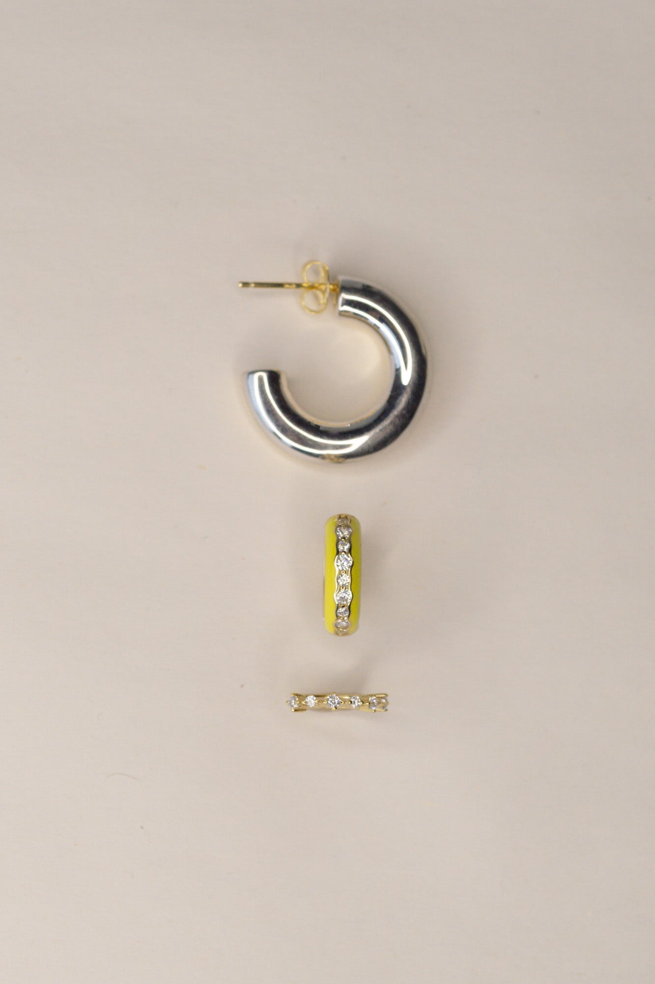 CZ Hoop Earrings Pack (Set of 3) - Foe & Dear
