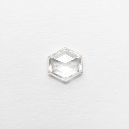 White Step Cut Diamond - 0.41ct Hexagon