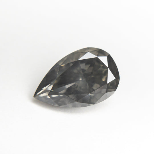 Fancy Dark Grey Brilliant Diamond - 2.07ct Pear