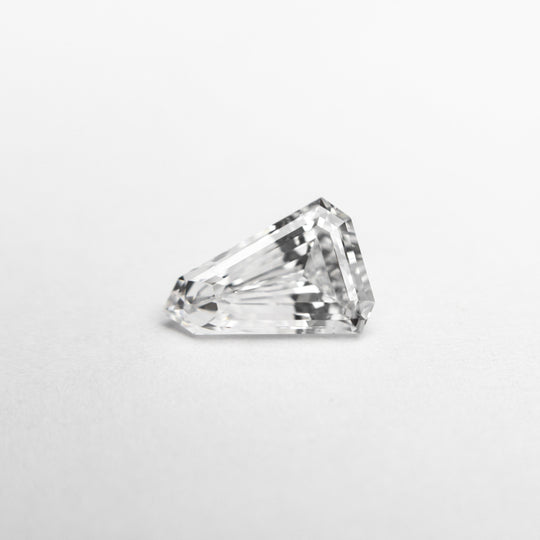 White Step Cut Diamond - 0.55ct Shield