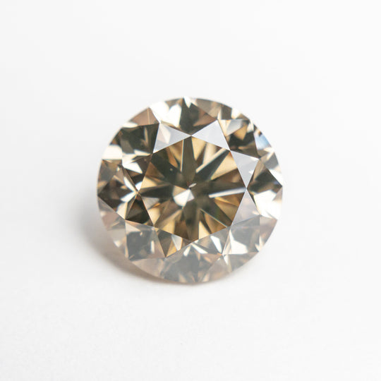 Champagne Brilliant Diamond - 3.04ct Round