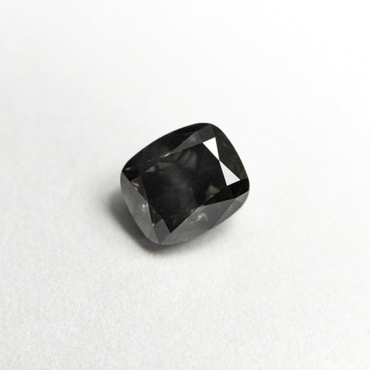 Fancy Dark Grey Brilliant Diamond - 0.73ct Cushion