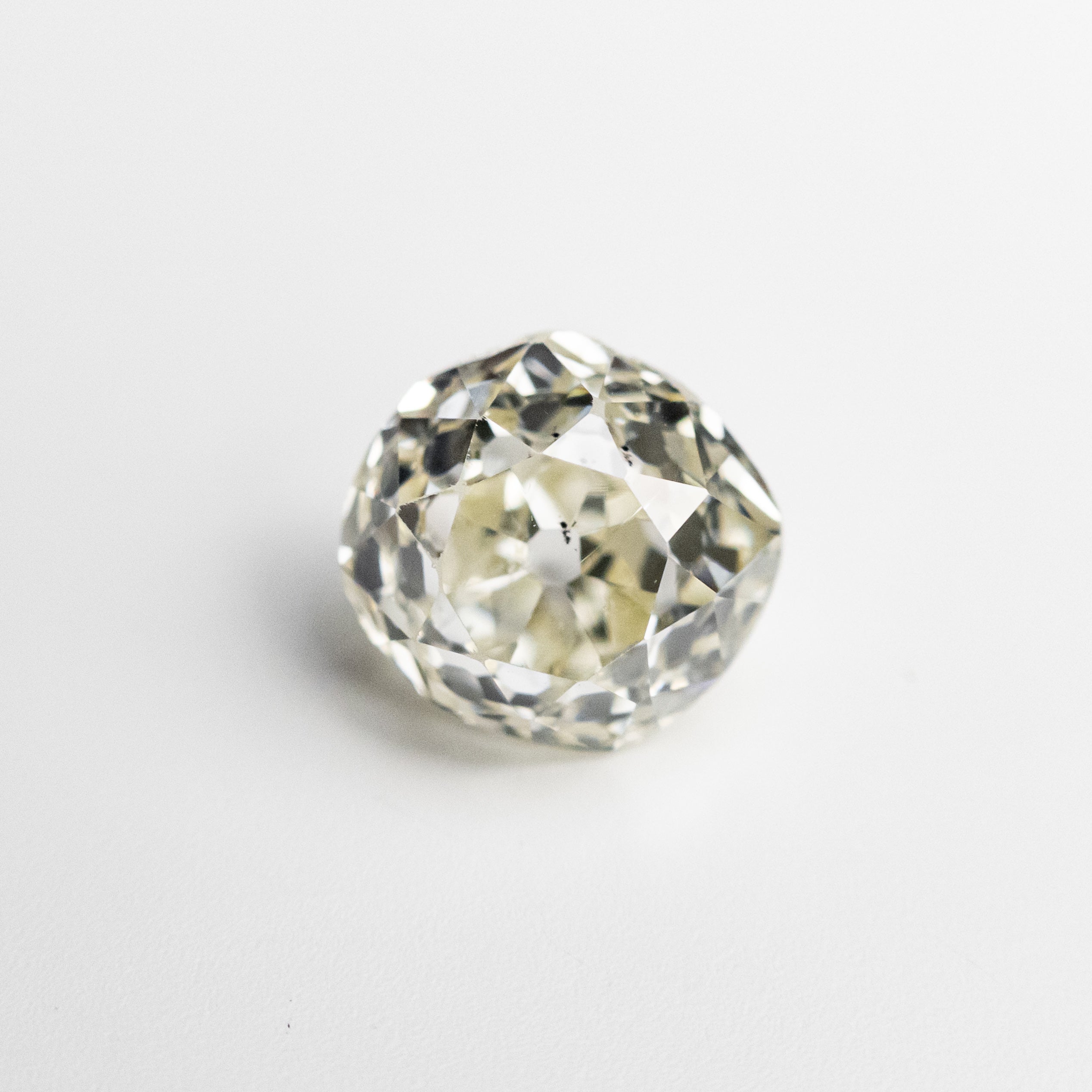White Antique Old Mine Cut Diamond - 0.80ct Cushion