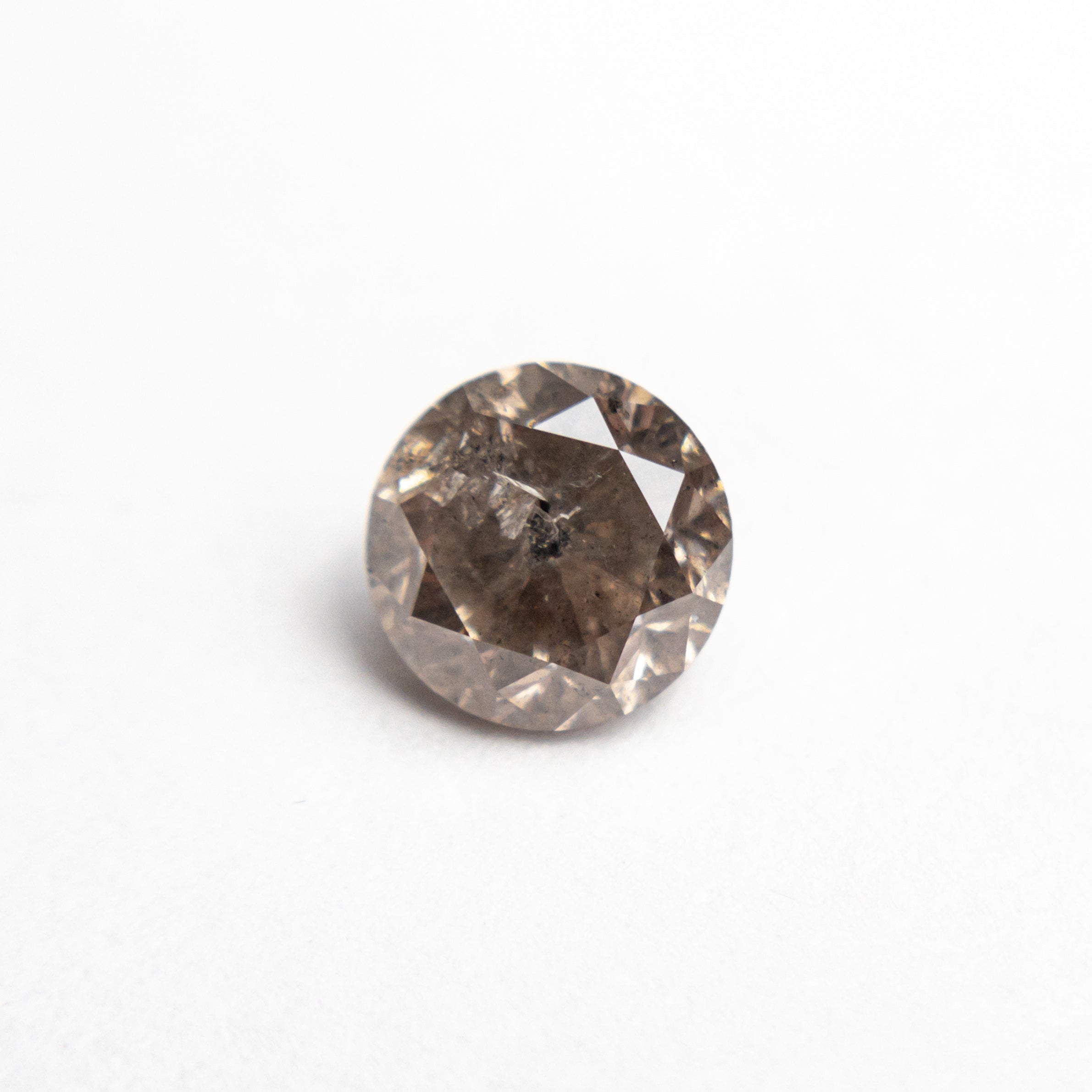 Champagne Salt and Pepper Brilliant Diamond - 1.24ct Round