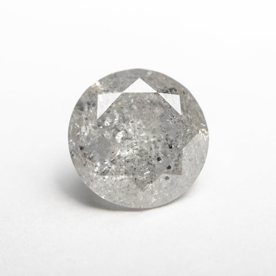 Icy Salt and Pepper Brilliant Diamond - 3.51ct Round