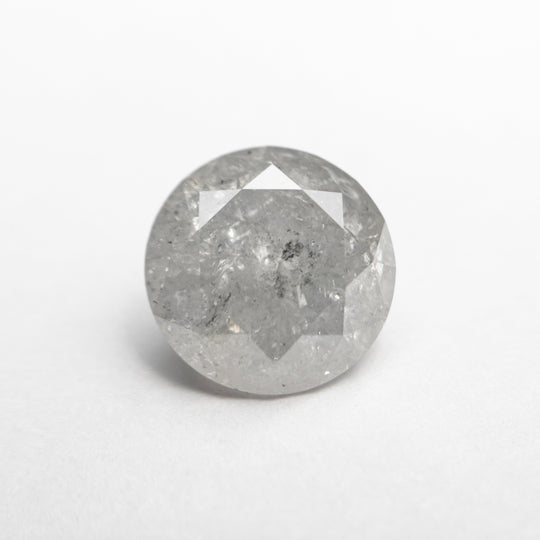 Icy Salt and Pepper Brilliant Diamond - 2.60ct Round