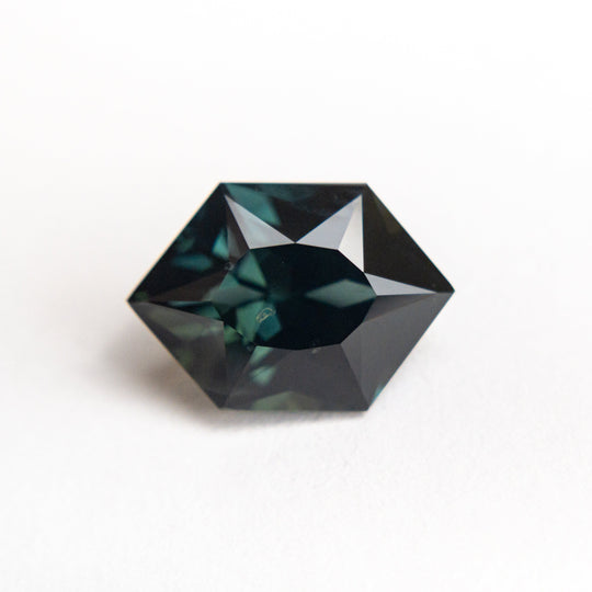 Teal/Green Brilliant Sapphire - 2.53ct Hexagon