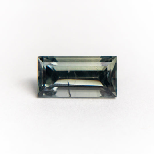 Green/Teal Step Cut Sapphire - 2.08ct Rectangle