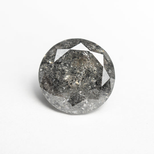 Salt and Pepper Brilliant Diamond - 3.01ct Round