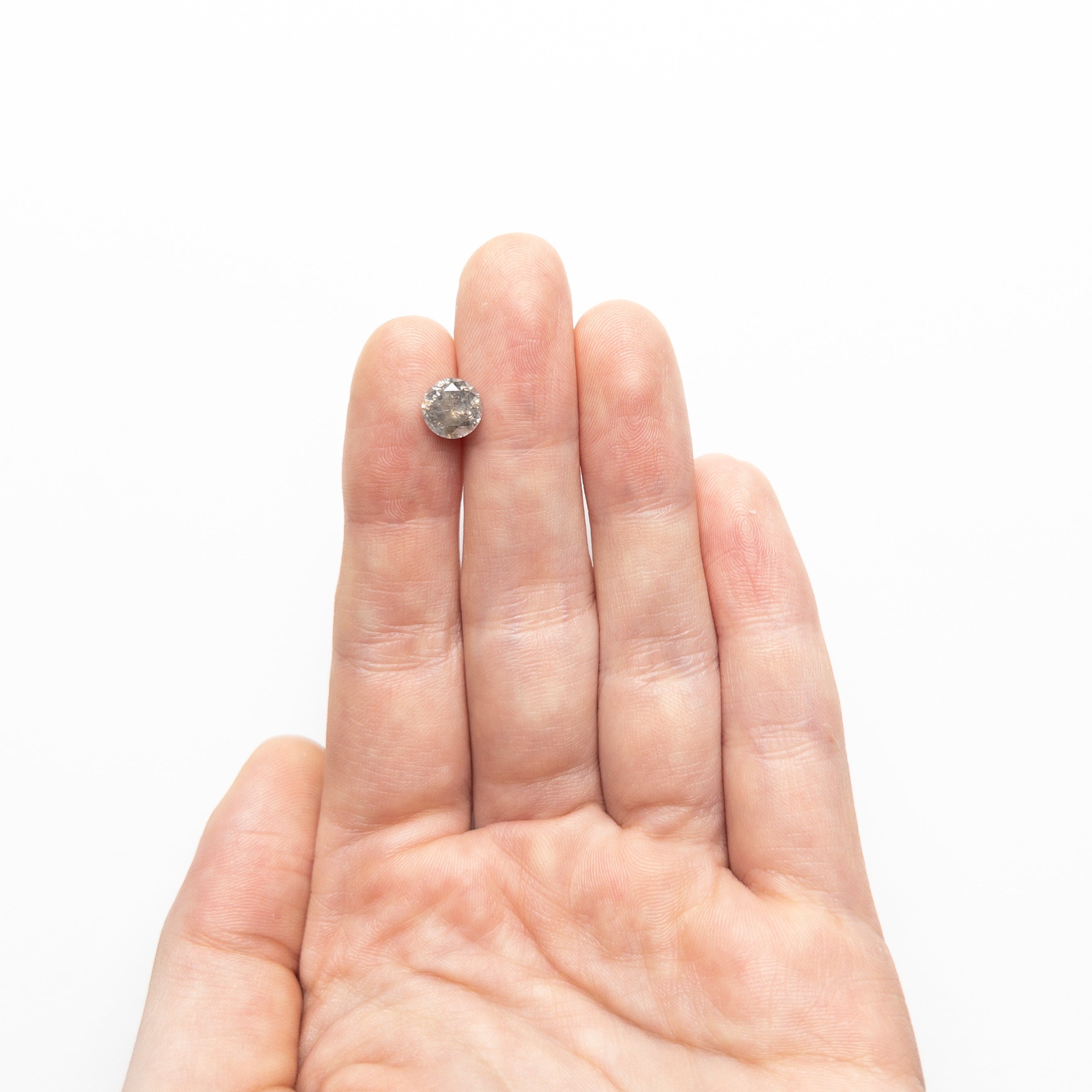Grey Salt and Pepper Brilliant Diamond - 1.41ct Round