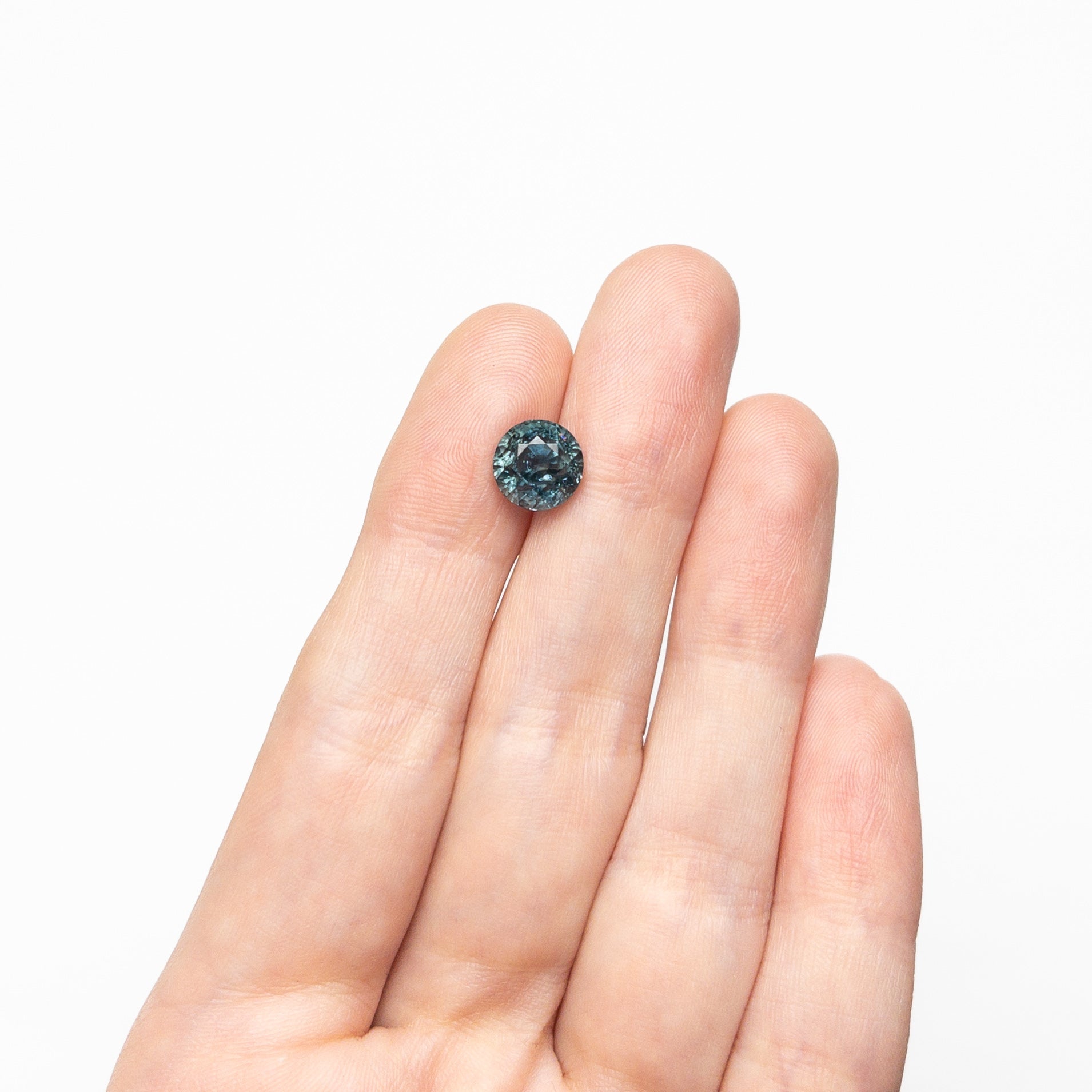 Teal Brilliant Sapphire - 3.52ct Round
