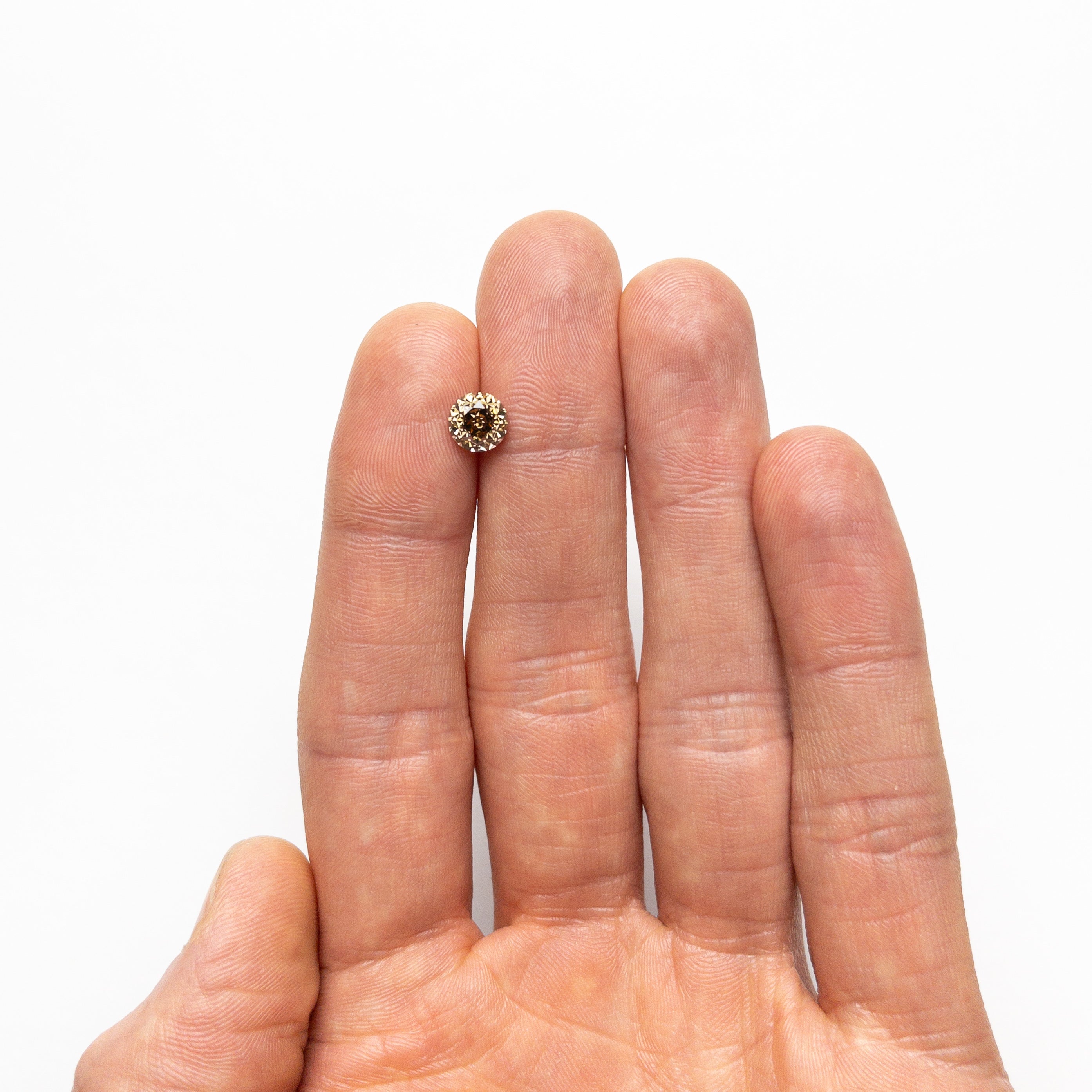 Champagne Brilliant Diamond - 1.32ct Round