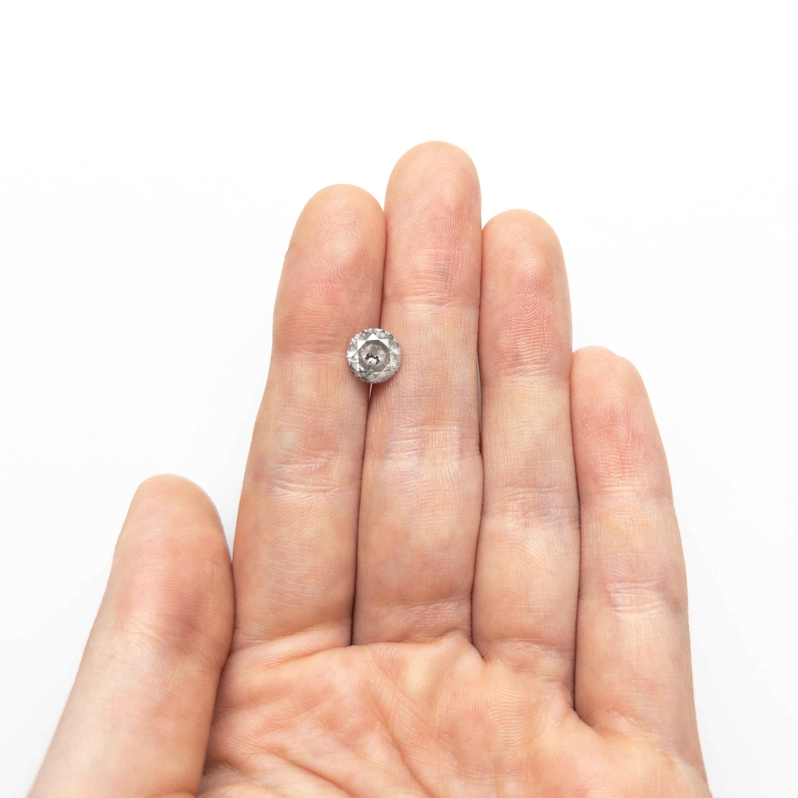 Salt and Pepper Brilliant Diamond - 1.61ct Round - Foe & Dear