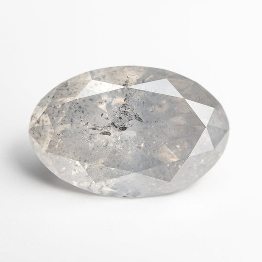 Icy Salt and Pepper Brilliant Diamond - 3.84ct Oval