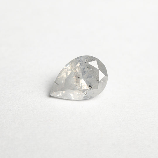 Icy Salt and Pepper Brilliant Diamond - 0.89ct Pear