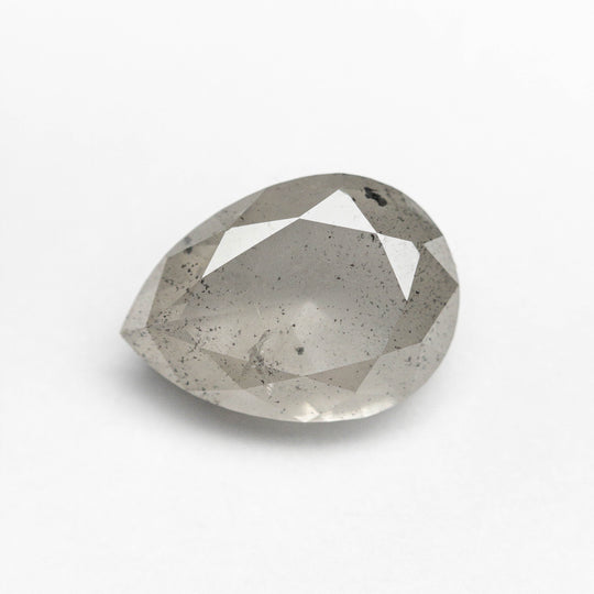 Icy Salt and Pepper Double Cut Diamond - 2.18ct Pear