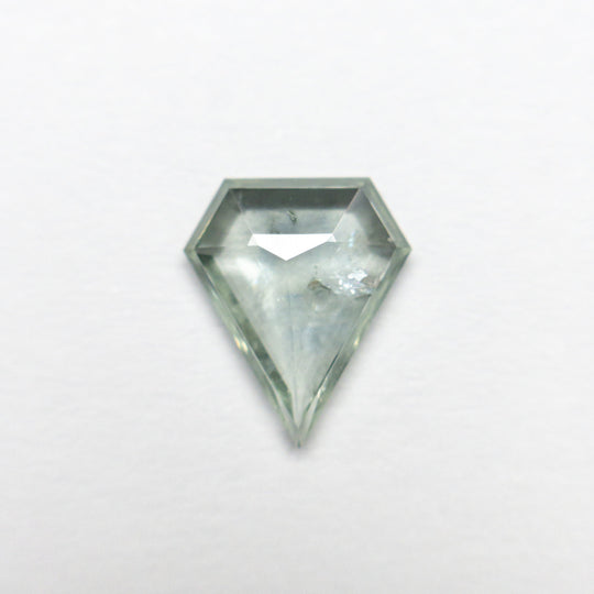 Green Rosecut Sapphire - 1.06ct Shield