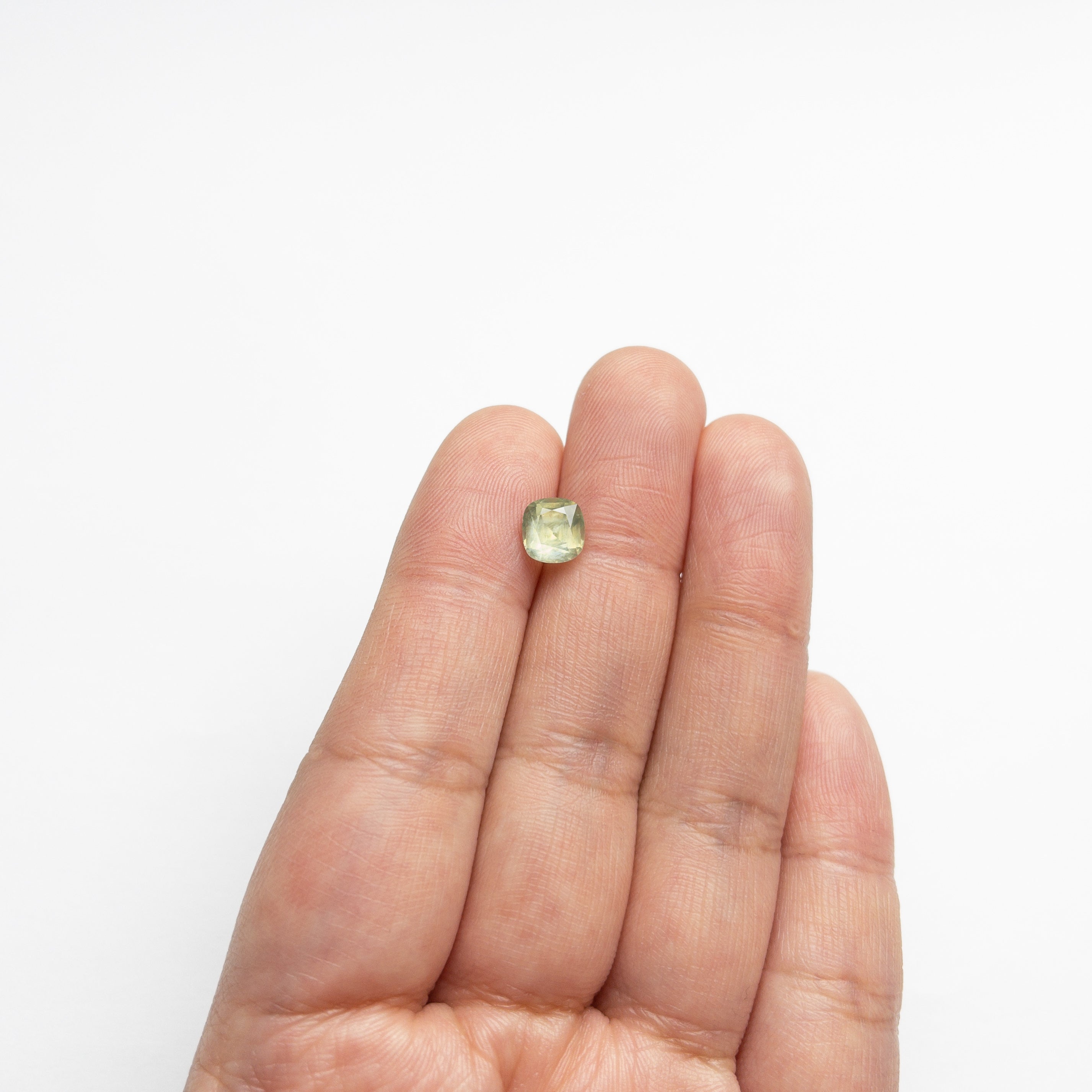 Green Brilliant Sapphire - 1.84ct Cushion
