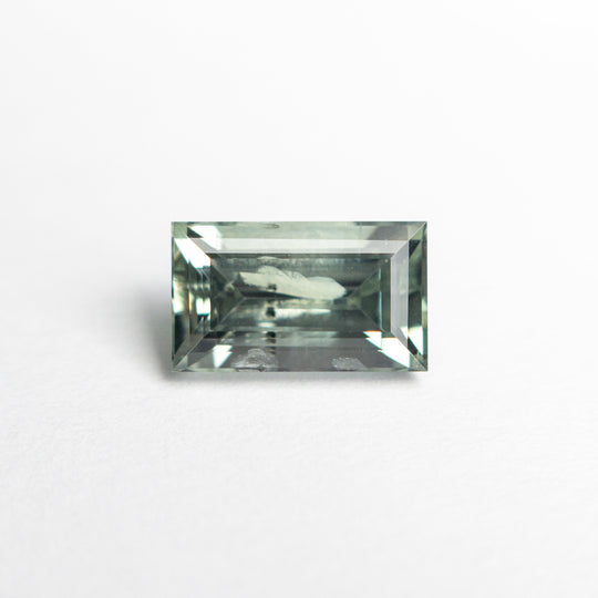 Green Step Cut Sapphire - 1.73ct Rectangle