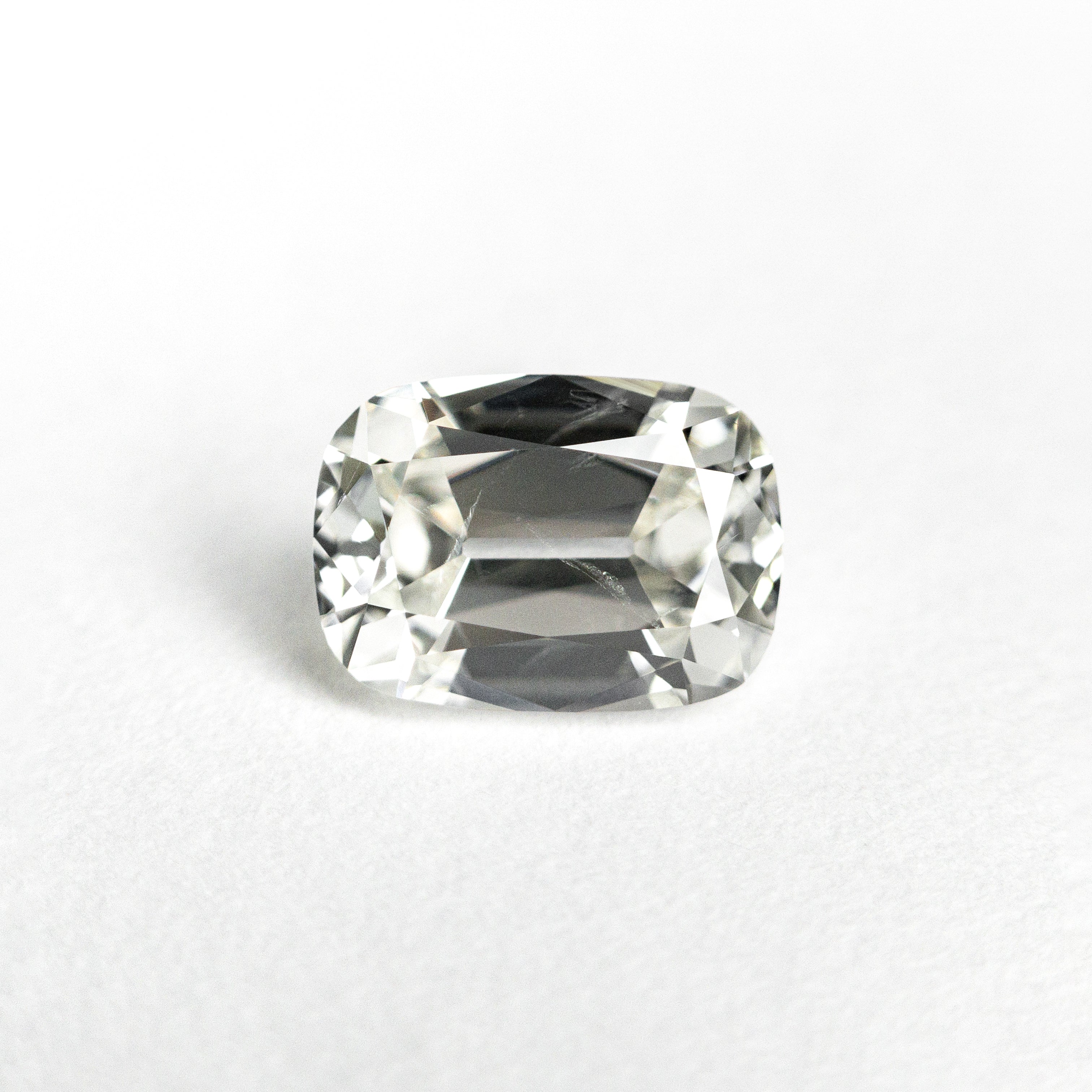 White Modern Antique Old Mine Cut Diamond - 1.05ct Cushion