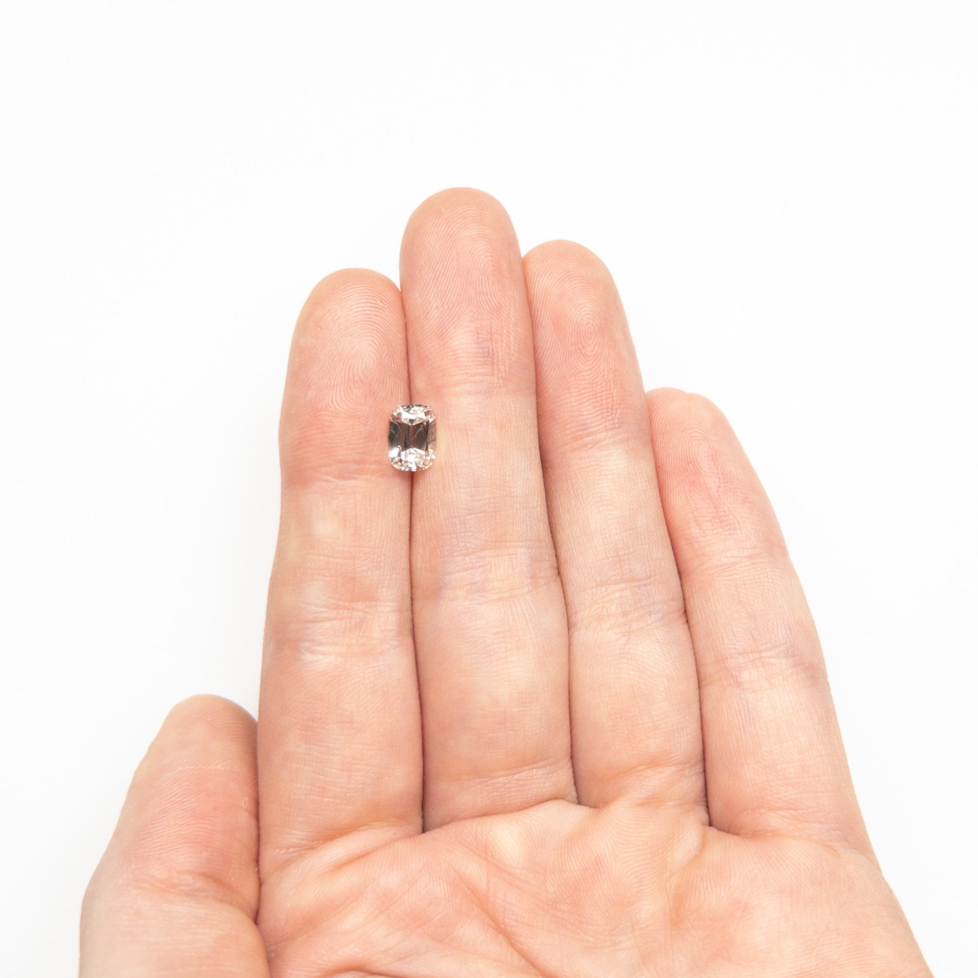 White Modern Antique Old Mine Cut Diamond - 1.05ct Cushion