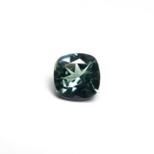Teal/Green Brilliant Sapphire - 0.67ct Cushion