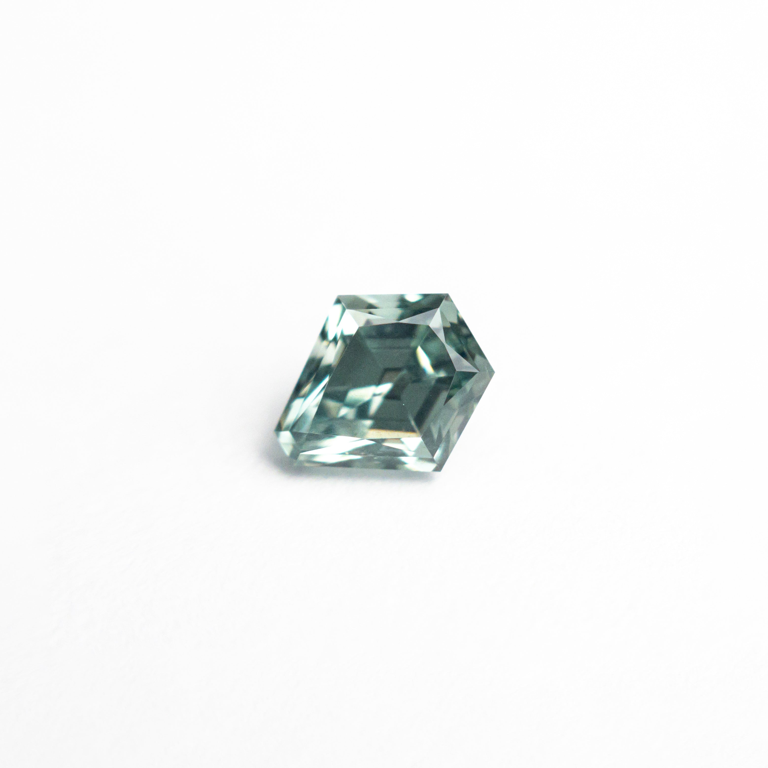 Teal Brilliant Sapphire - 0.82ct Shield