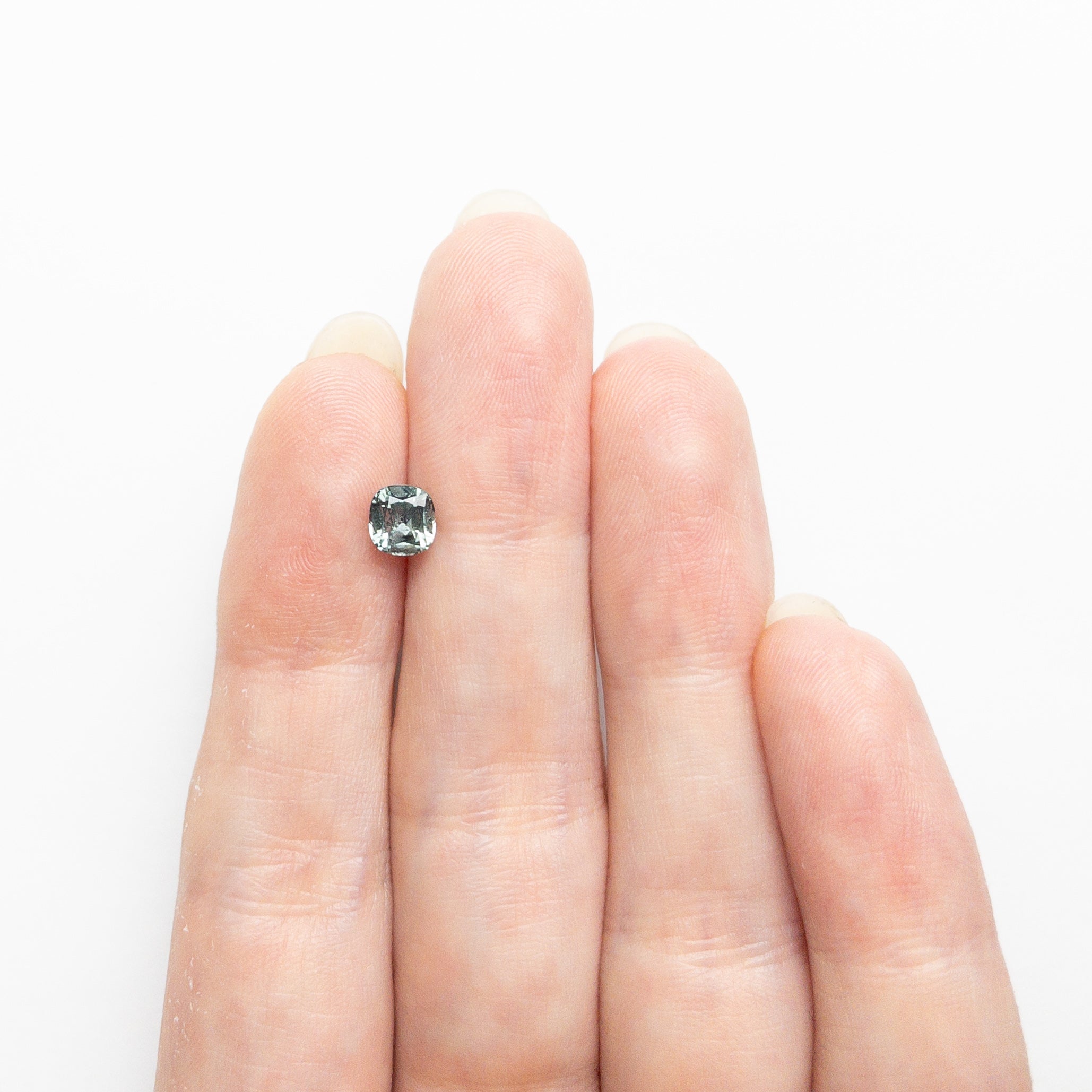 Teal/Green Brilliant Sapphire - 0.84ct Cushion
