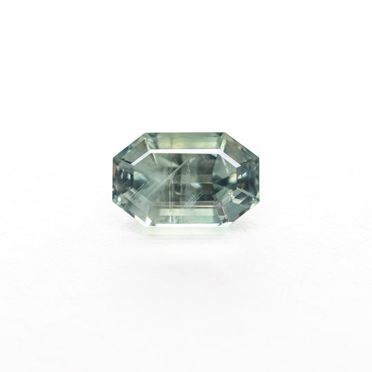 Teal Step Cut Sapphire - 1.05ct Cut Corner Rectangle