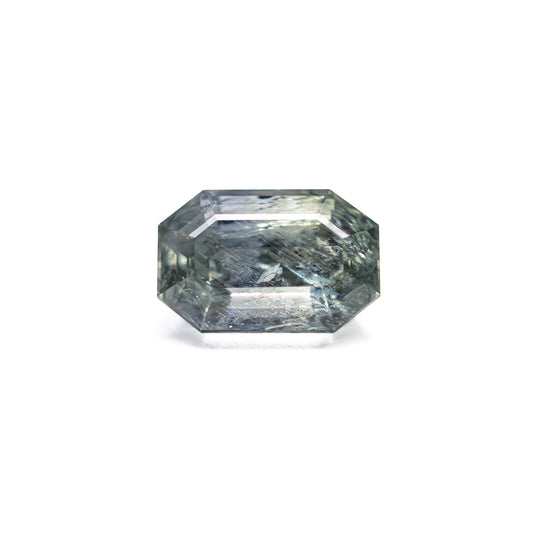 Teal Step Cut Sapphire - 1.27ct Cut Corner Rectangle