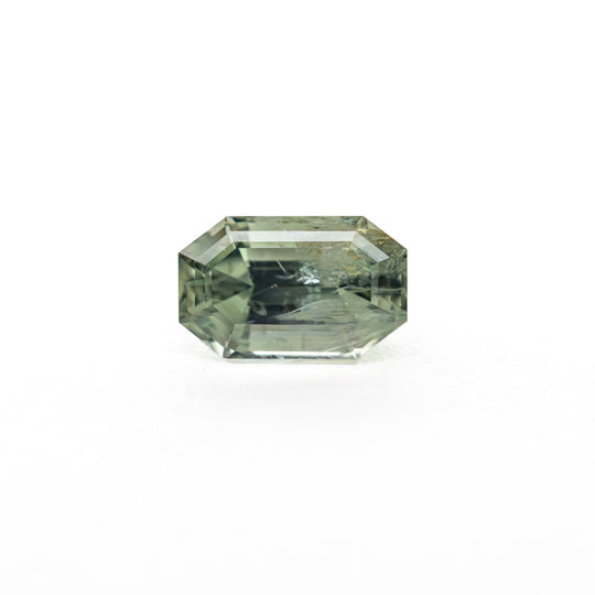 Green Step Cut Sapphire - 1.00ct Cut Corner Rectangle