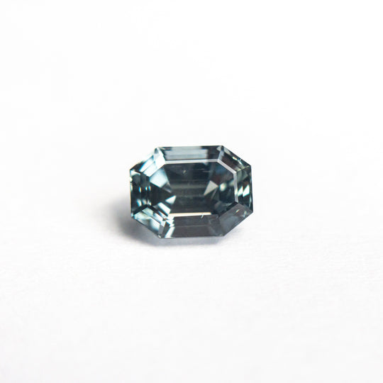 Teal Step Cut Sapphire - 0.99ct Cut Corner Rectangle