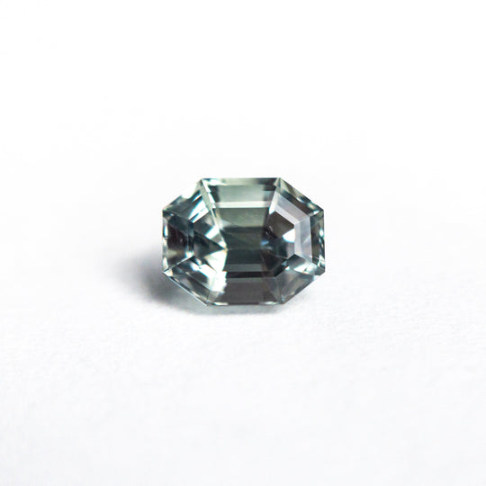 Teal Step Cut Sapphire - 0.98ct Cut Corner Rectangle