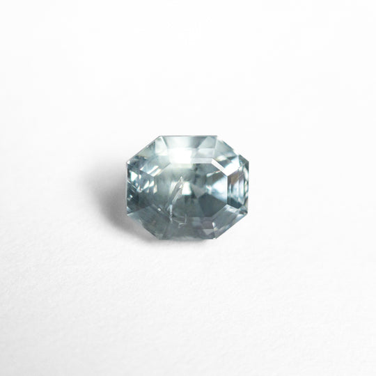 Blue Step Cut Sapphire - 1.09ct Cut Corner Rectangle