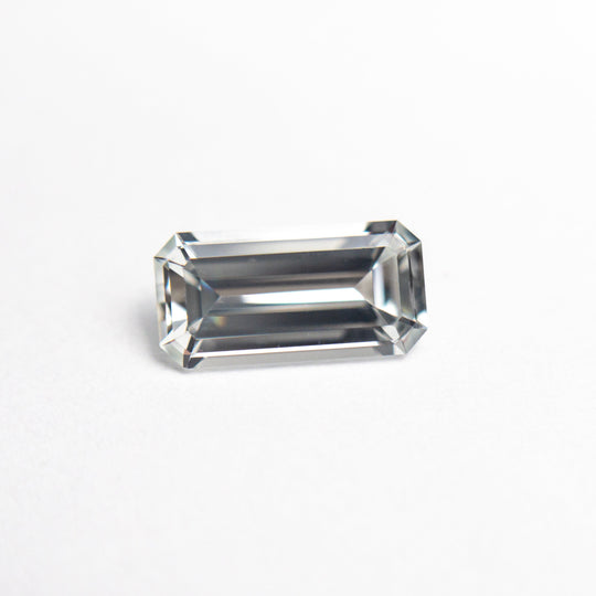 White Step Cut Sapphire - 0.90ct Cut Corner Rectangle