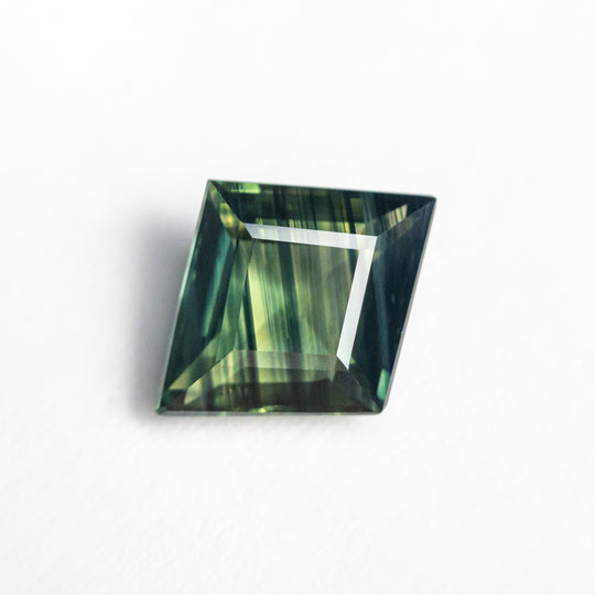 Green/Yellow Step Cut Sapphire - 1.74ct Lozenge