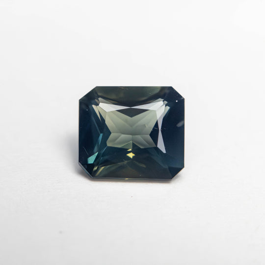 Teal Brilliant Sapphire - 1.43ct Cut Corner Rectangle