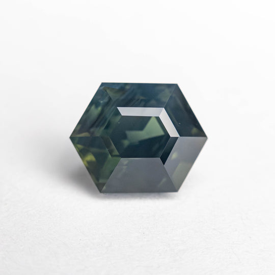 Teal Step Cut Sapphire - 1.79ct Hexagon