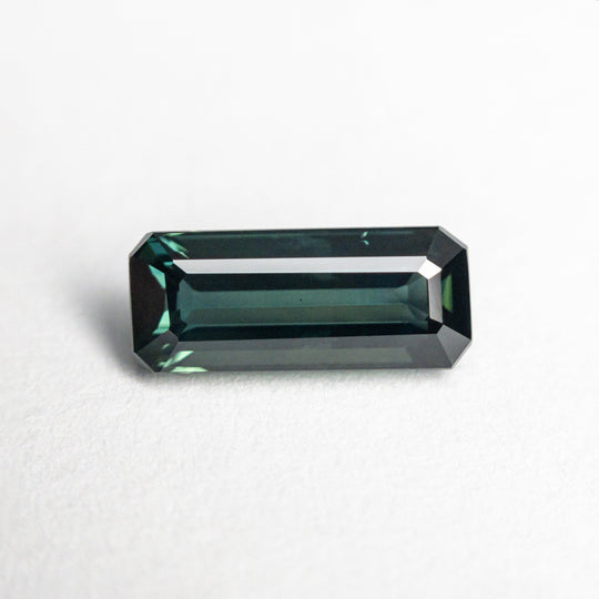 Teal Step Cut Sapphire - 1.58ct Cut Corner Rectangle