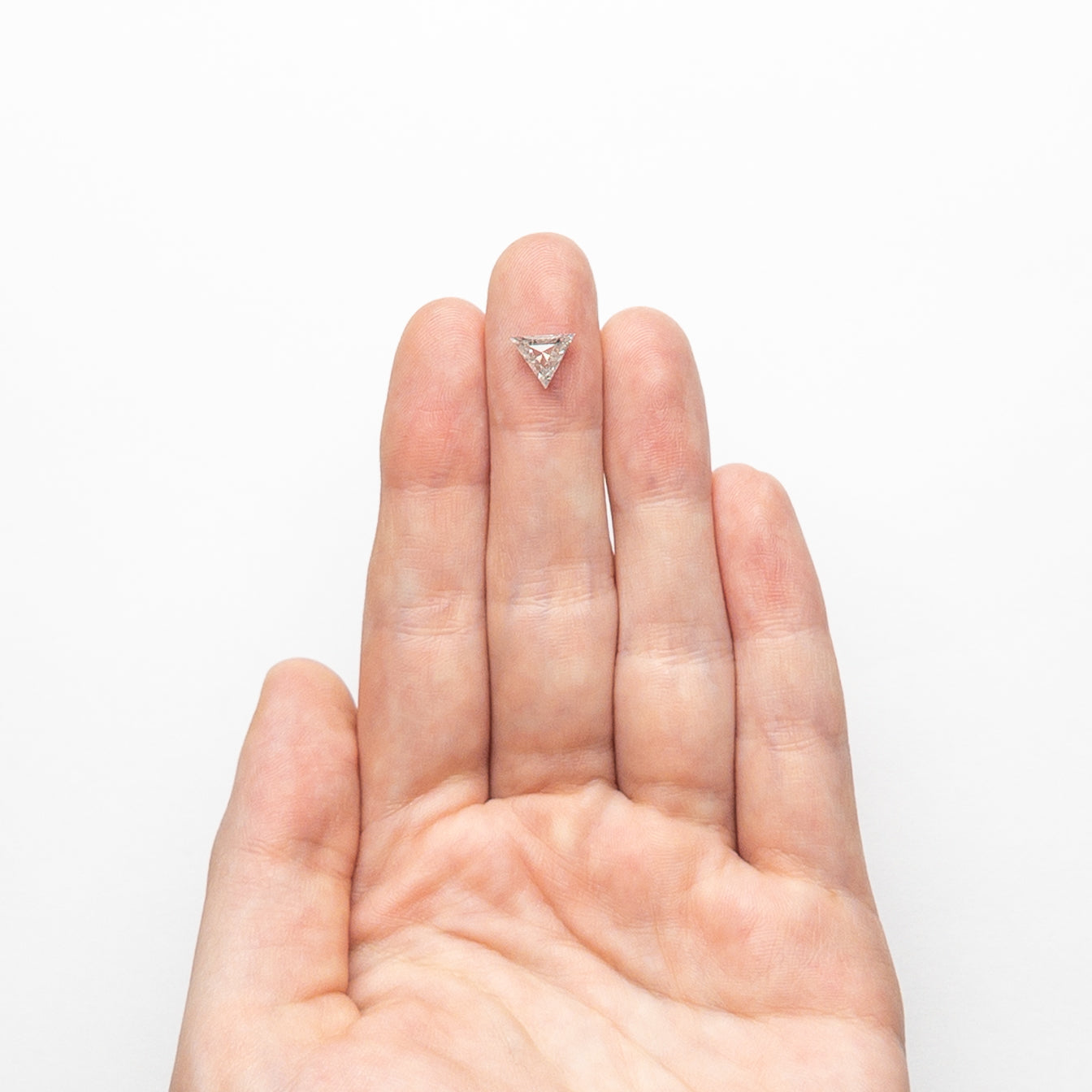 Salt and Pepper Step Cut Diamond - 1.09ct Triangle - Foe & Dear