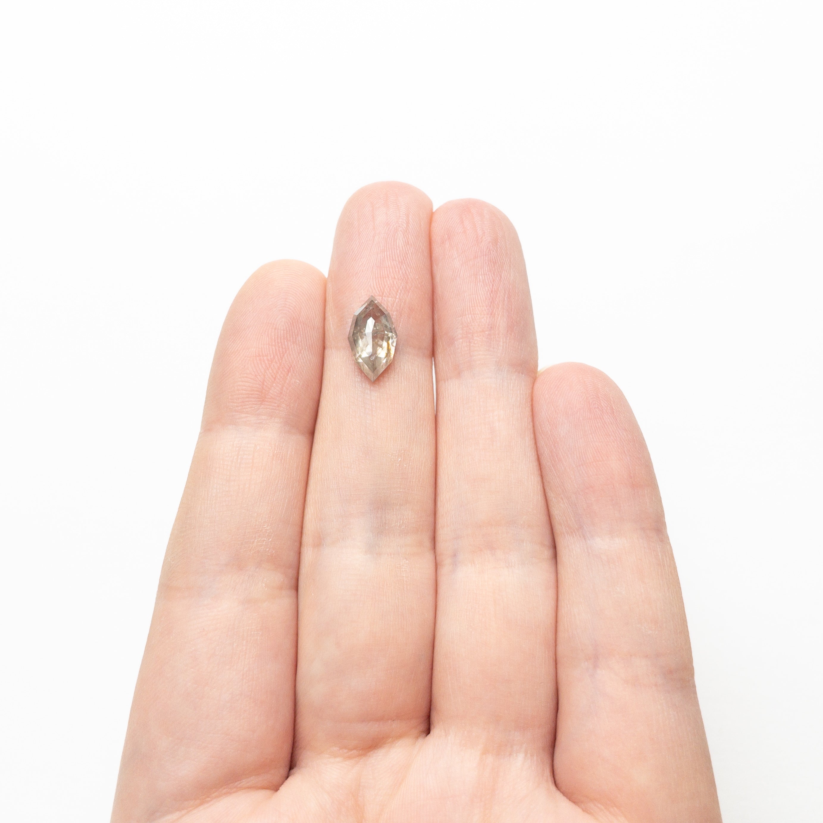 Salt and Pepper Marquise Step Cut Diamond - 2.22ct Geo