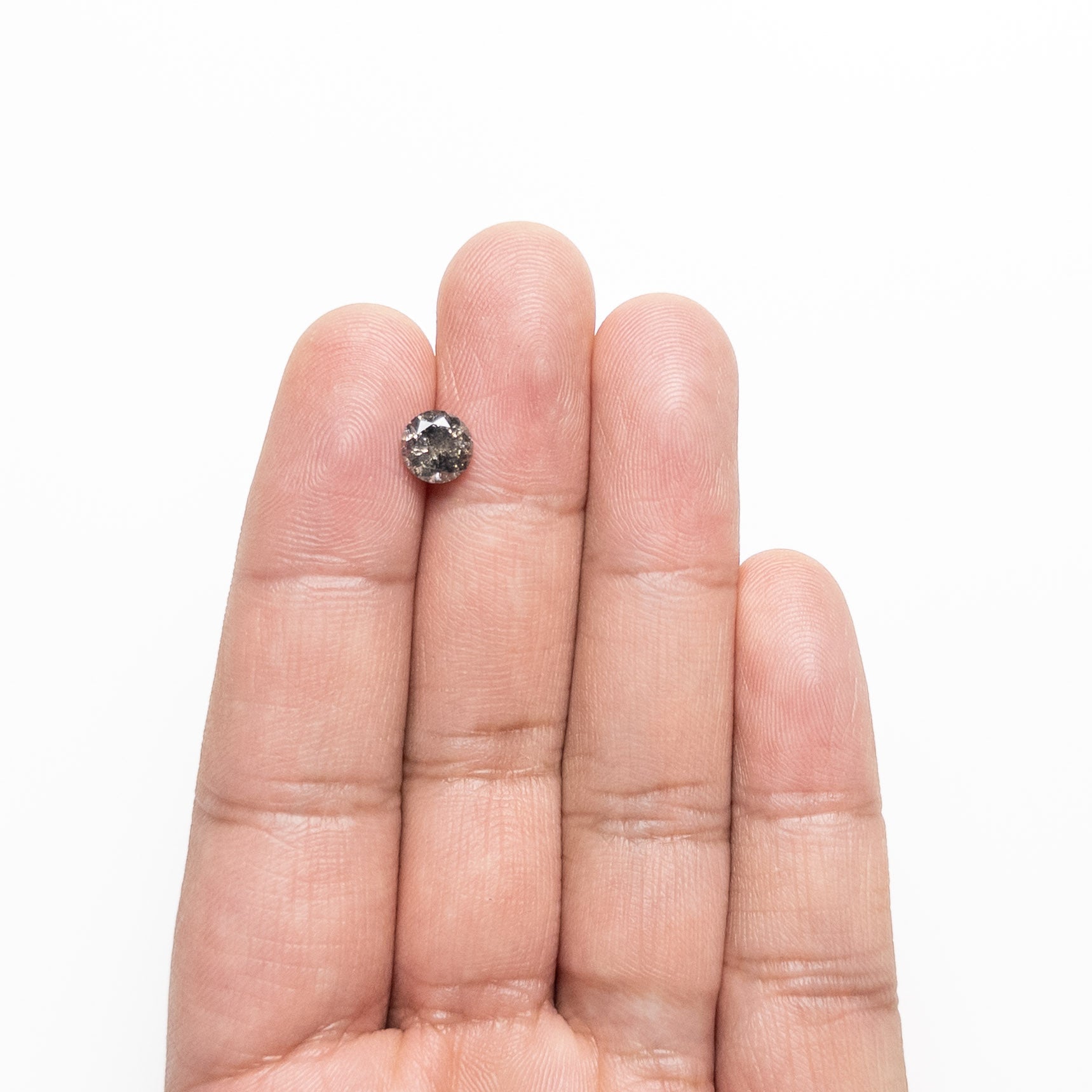 Salt and Pepper Brilliant Diamond - 1.24ct Round