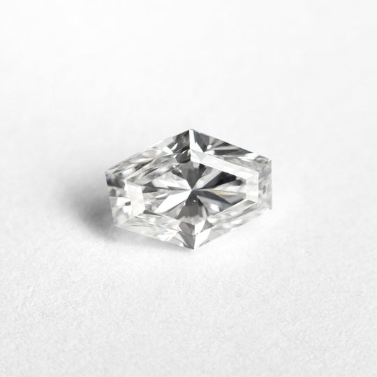 White Step Cut Diamond - 1.00ct Hexagon