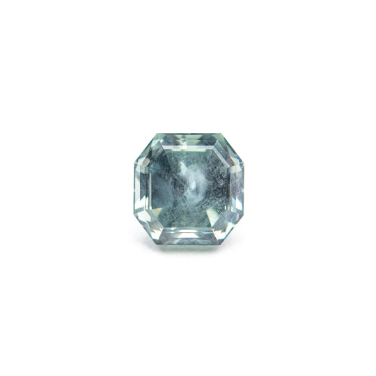 Teal Brilliant Sapphire - 0.88ct Cut Corner Square