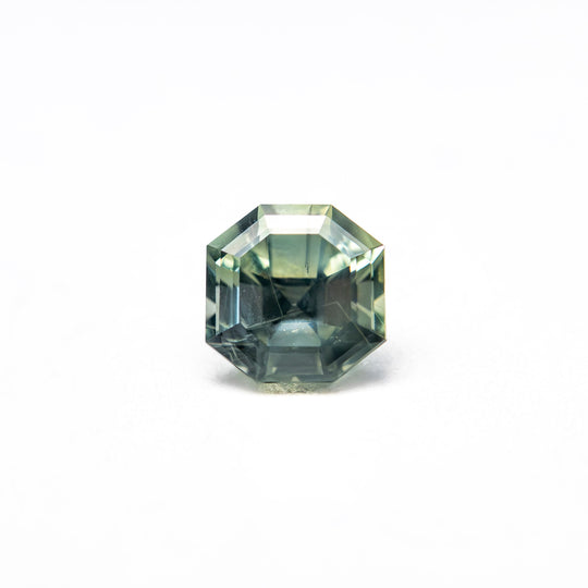 Teal Brilliant Sapphire - 0.81ct Cut Corner Square