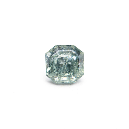 Teal Brilliant Sapphire - 0.87ct Cut Corner Square