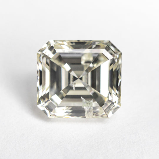 White Step Cut Diamond - 5.01ct Cut Corner Square