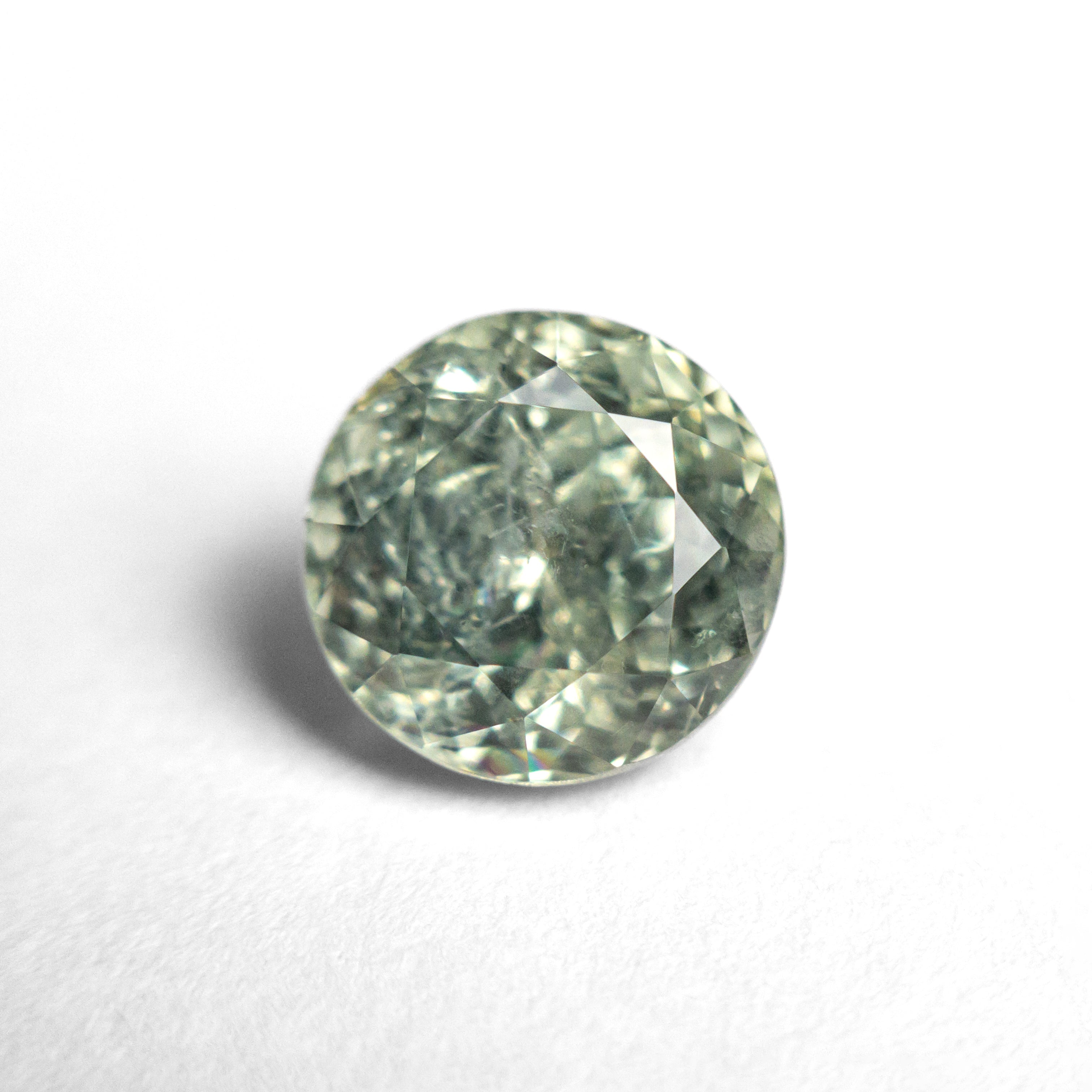 Green Brilliant Sapphire - 3.54ct Round